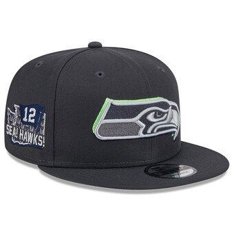 Men's Seattle Seahawks  New Era Graphite 2024 NFL Draft 9FIFTY Snapback Hat