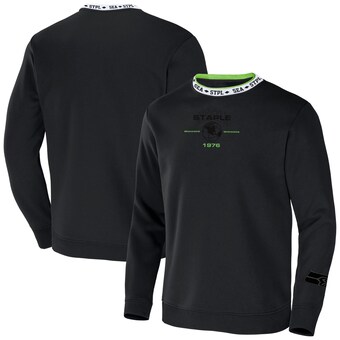 Men's Seattle Seahawks NFL x Staple Black Globe Crewneck Pullover