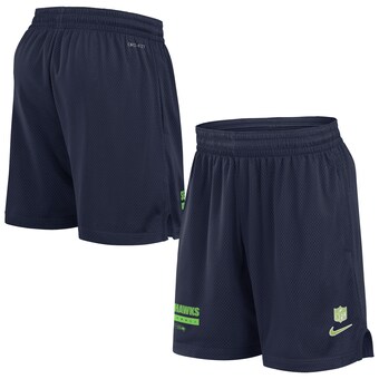 Men's Seattle Seahawks Nike College Navy 2024 Sideline Performance Mesh Shorts