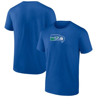 Men's Seattle Seahawks  Royal Throwback T-Shirt