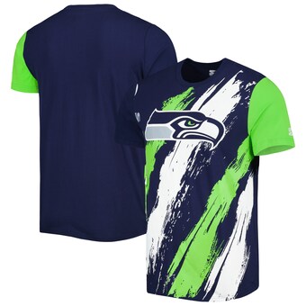 Men's Seattle Seahawks Starter College Navy Extreme Defender T-Shirt