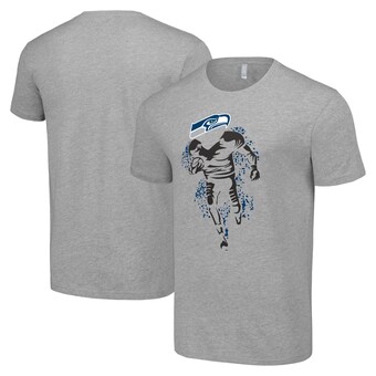 Men's Seattle Seahawks Starter Heather Gray Logo Graphic T-Shirt