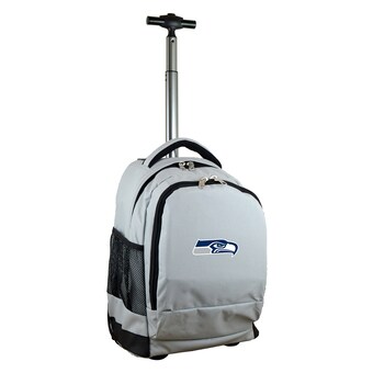 Seattle Seahawks MOJO Gray 19'' Premium Wheeled Backpack