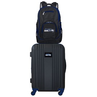 Seattle Seahawks MOJO Navy 2-Piece Backpack & Carry-On Luggage Set