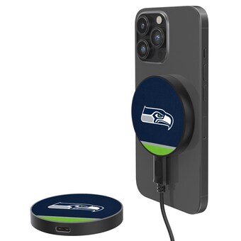 Seattle Seahawks 10-Watt Stripe Design Wireless Magnetic Charger