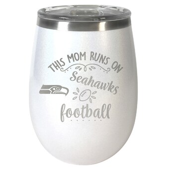 Seattle Seahawks 10oz. This Mom Opal Wine Tumbler