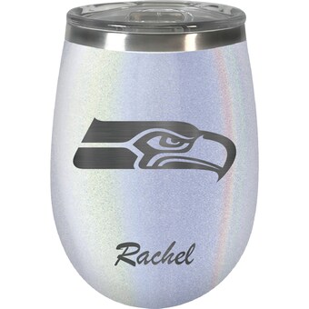 Seattle Seahawks 12oz. Personalized Opal Wine Tumbler