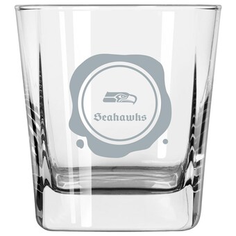 Seattle Seahawks 14oz. Frost Stamp Old Fashioned Glass