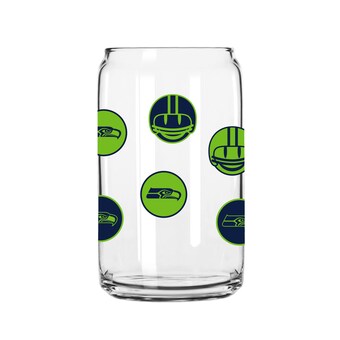 Seattle Seahawks 16oz. Smiley Can Glass