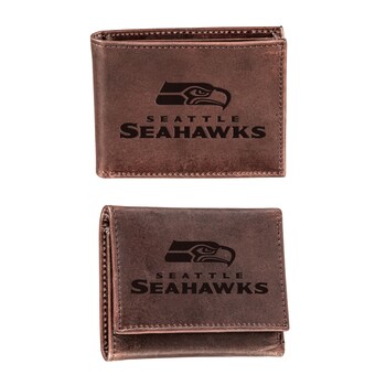 Seattle Seahawks Bifold & Trifold Wallet Two-Piece Set