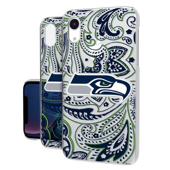 Seattle Seahawks iPhone Clear Paisley Design Case