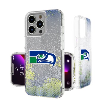 Seattle Seahawks Linen Logo iPhone Glitter Case