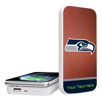 Seattle Seahawks Personalized Football Design 5000 mAh Wireless Powerbank