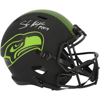 Autographed Seattle Seahawks Shaun Alexander Fanatics Authentic Riddell Eclipse Alternate Speed Replica Helmet