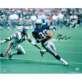 Autographed Seattle Seahawks Steve Largent Fanatics Authentic 16" x 20" vs. Vikings Photograph with "HOF 95" Inscription