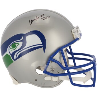 Autographed Seattle Seahawks Steve Largent Fanatics Authentic Riddell Throwback VSR4 Authentic Helmet with "HOF 95" Inscription
