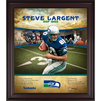 Seattle Seahawks Steve Largent Fanatics Authentic Framed 15" x 17" Hall of Fame Career Profile
