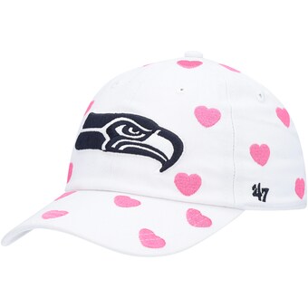 Toddler Girls Seattle Seahawks '47 White Surprise Clean Up Adjustable Hat