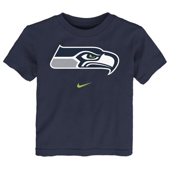 Toddler Seattle Seahawks Nike College Navy Logo T-Shirt