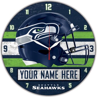 Seattle Seahawks WinCraft Personalized 14'' Round Wall Clock