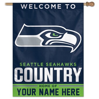 Seattle Seahawks WinCraft Personalized 27'' x 37'' Single-Sided Vertical Banner