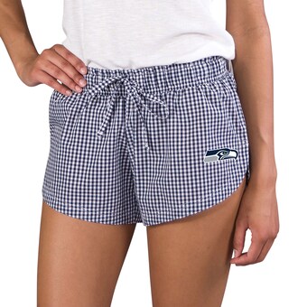 Women's Seattle Seahawks Concepts Sport Navy Tradition Woven Shorts