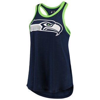 Women's Seattle Seahawks G-III 4Her by Carl Banks College Navy Tater Tank Top