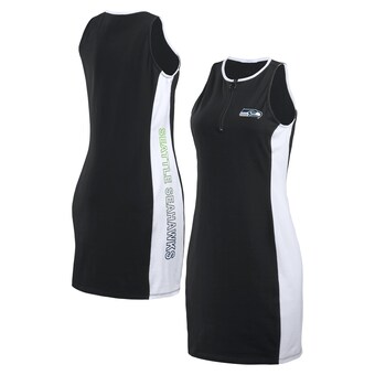 Women's Seattle Seahawks WEAR by Erin Andrews Black Bodyframing Tank Dress