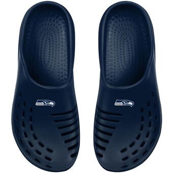 Youth Seattle Seahawks FOCO College Navy Sunny Day Clogs