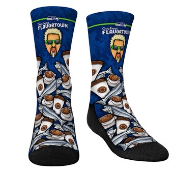 Youth Seattle Seahawks Rock Em Socks NFL x Guy Fieri’s Flavortown Crew Socks