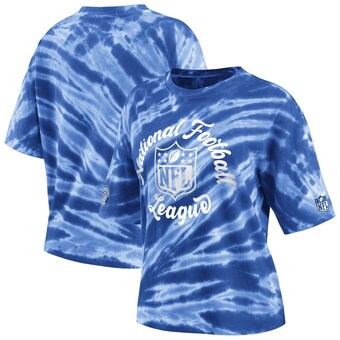 Women's NFL WEAR by Erin Andrews Blue Tie-Dye T-Shirt