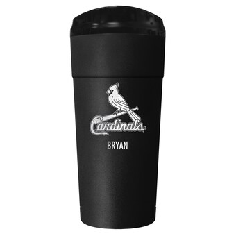 St. Louis Cardinals Black 24oz. Personalized Stealth Travel Tumbler