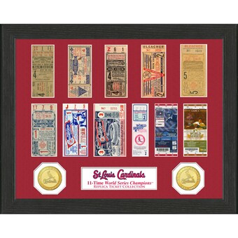 St. Louis Cardinals Highland Mint 13" x 13" World Series Ticket Collection