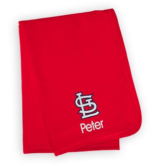 Infant St. Louis Cardinals Red Personalized Blanket