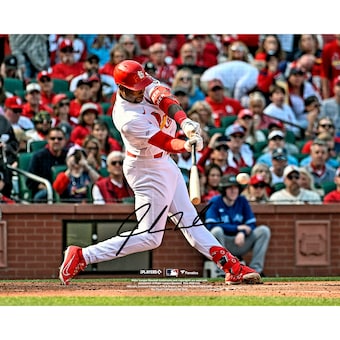 Jordan Walker St. Louis Cardinals Autographed Fanatics Authentic 8" x 10" Opening Day Photograph