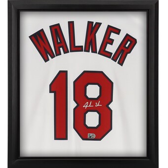 Jordan Walker St. Louis Cardinals Autographed Fanatics Authentic Framed White Nike Replica Jersey Shadowbox