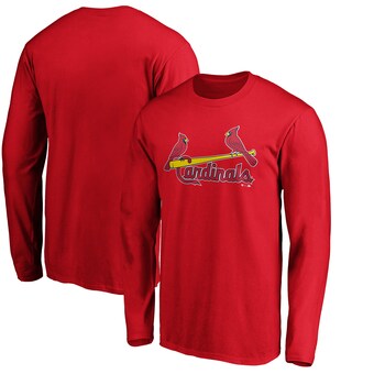 Men's St. Louis Cardinals Fanatics Red Official Wordmark Long Sleeve T-Shirt