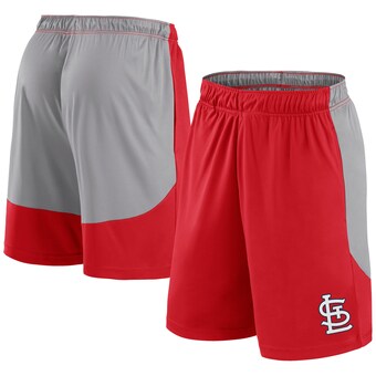 Men's St. Louis Cardinals Fanatics Red/Gray Go Hard Shorts