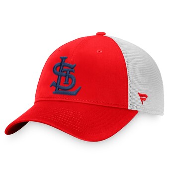 Men's St. Louis Cardinals Fanatics Red/White Cooperstown Collection Core Trucker Snapback Hat