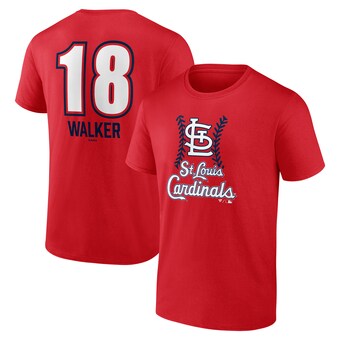 Men's St. Louis Cardinals Jordan Walker Red Fastball Player Name & Number T-Shirt