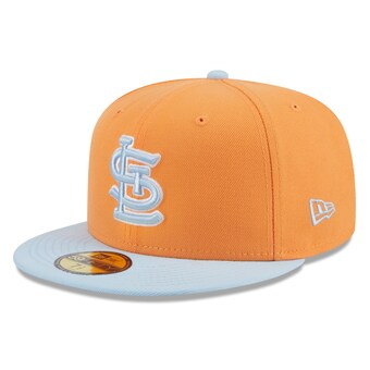 Men's St. Louis Cardinals New Era Orange/Light Blue Spring Color Basic Two-Tone 59FIFTY Fitted Hat