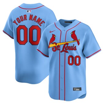 Men's St. Louis Cardinals  Nike Light Blue  Alternate Limited Custom Jersey