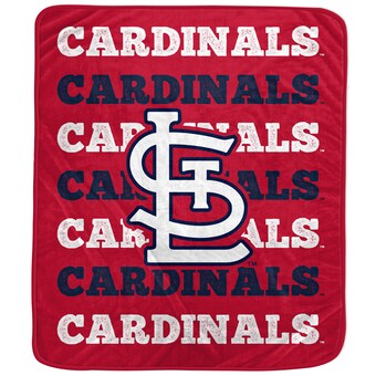 St. Louis Cardinals Pegasus 60'' x 70'' Logo Wordmark Plush Blanket