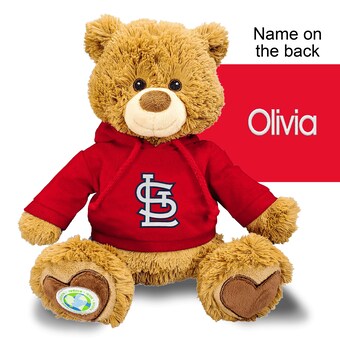 Red St. Louis Cardinals Personalized Plush Polly Bear