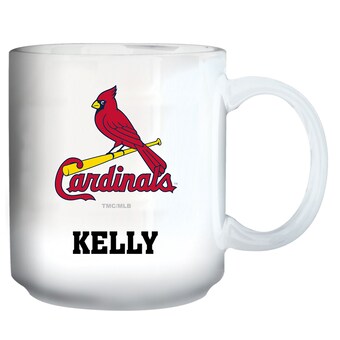 St. Louis Cardinals White 11oz. Personalized Mug