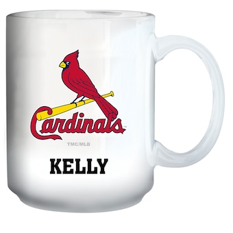 St. Louis Cardinals White 15oz. Personalized Mug