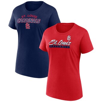 Women's St. Louis Cardinals Fanatics Red/Navy  Risk T-Shirt Combo Pack