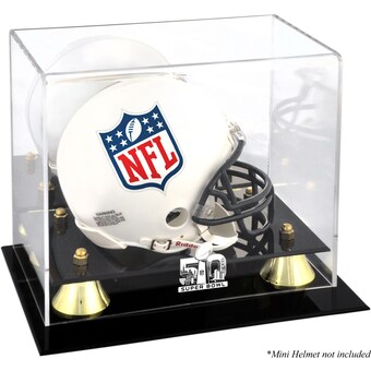 Fanatics Authentic Super Bowl 50 Golden Classic Mini Helmet Logo Display Case