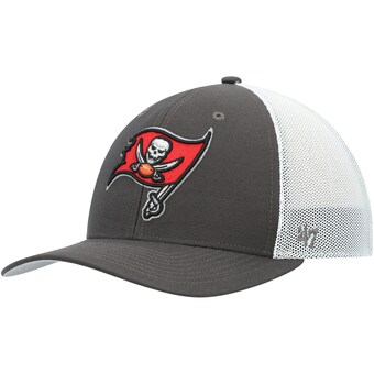 Men's Tampa Bay Buccaneers '47 Pewter/White Trophy Trucker Flex Hat