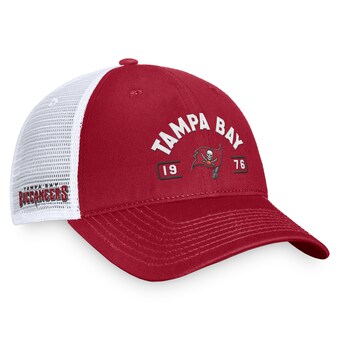 Men's Tampa Bay Buccaneers Fanatics Red/White Free Kick Trucker Adjustable Hat